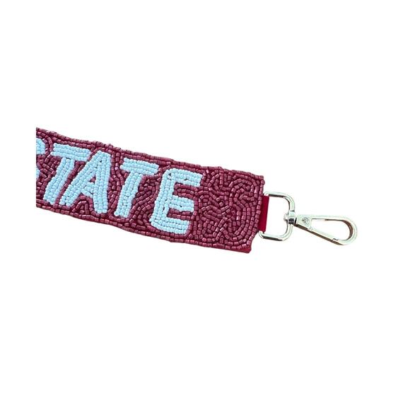 Hail State Bag Strap l Miss State Bag Strap l Game Day Bag Strap l Gift for Her - Picture 2 of 3